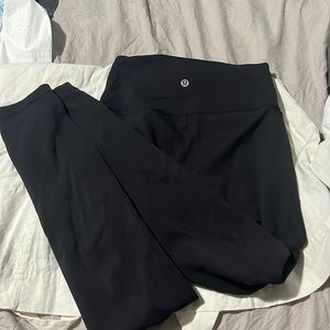 Lululemon black yoga pants.  Size 4